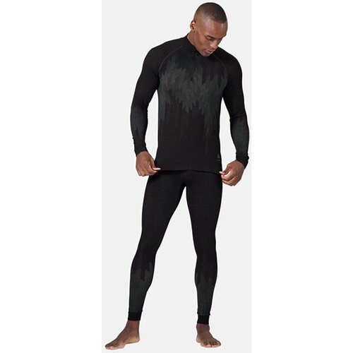 HERREN UNTERHEMD BL TOP TURTLE NECK L/S HALF ZI