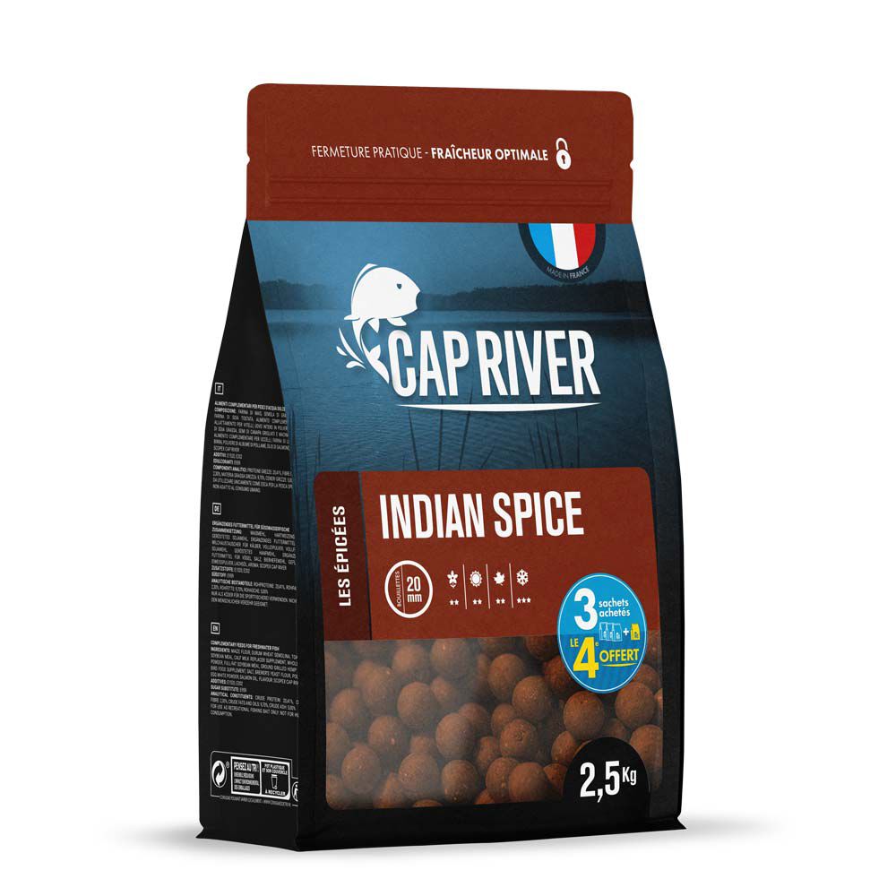 Cap River Indian Spice Boilies 2,5 kg