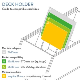 Deck Holder - 250 carte - Crate + 3 dividers