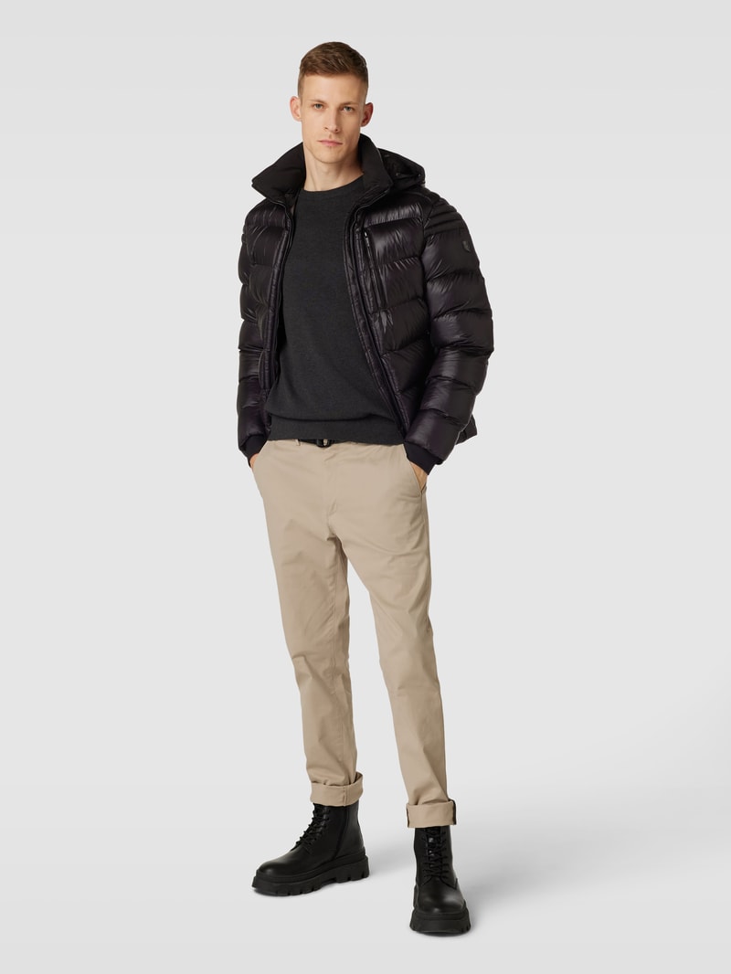 Funktionsjacke mit Steppnähten Modell 'BLACKJACK' in schwarz