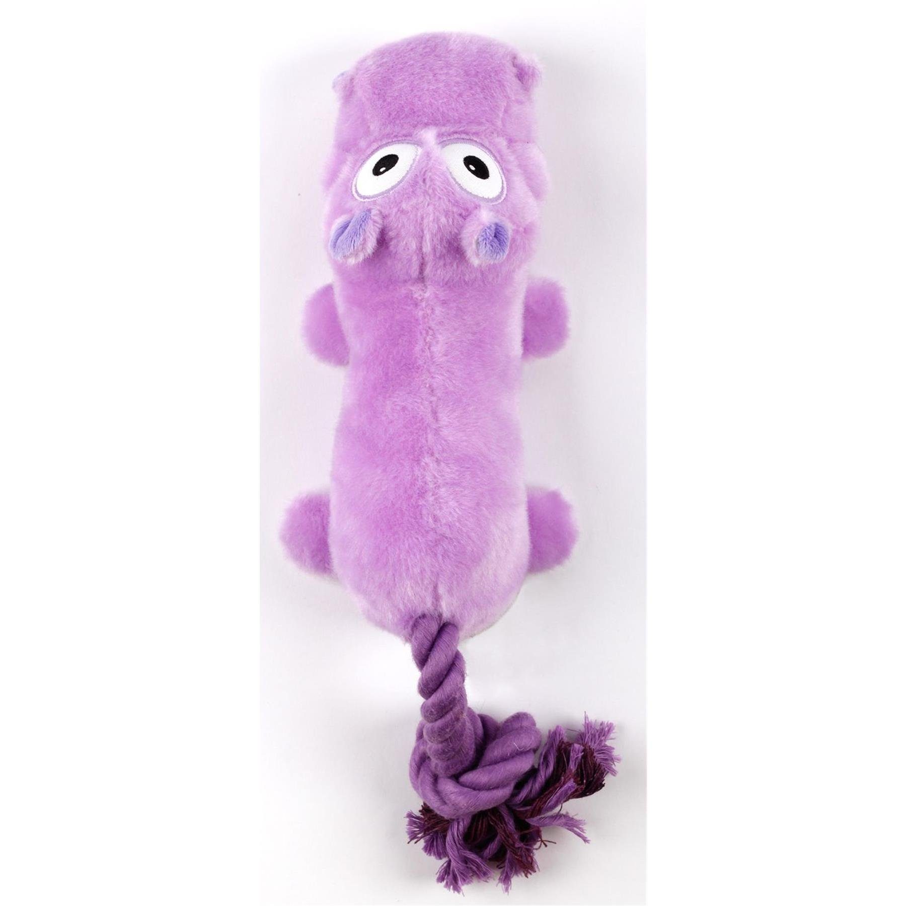 all for paws Tierkuscheltier Ultrasonic - Dancing Hippo - Hundespielzeug, Plüsch, (2-tlg) Flusspferd mit extra leisem Quietscher