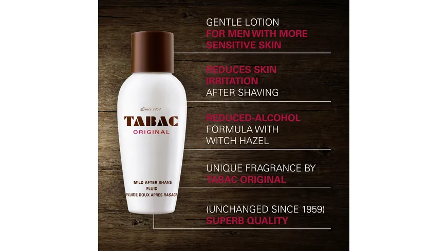 TABAC ORIGINAL Mild Aftershave Fluid 100 ml