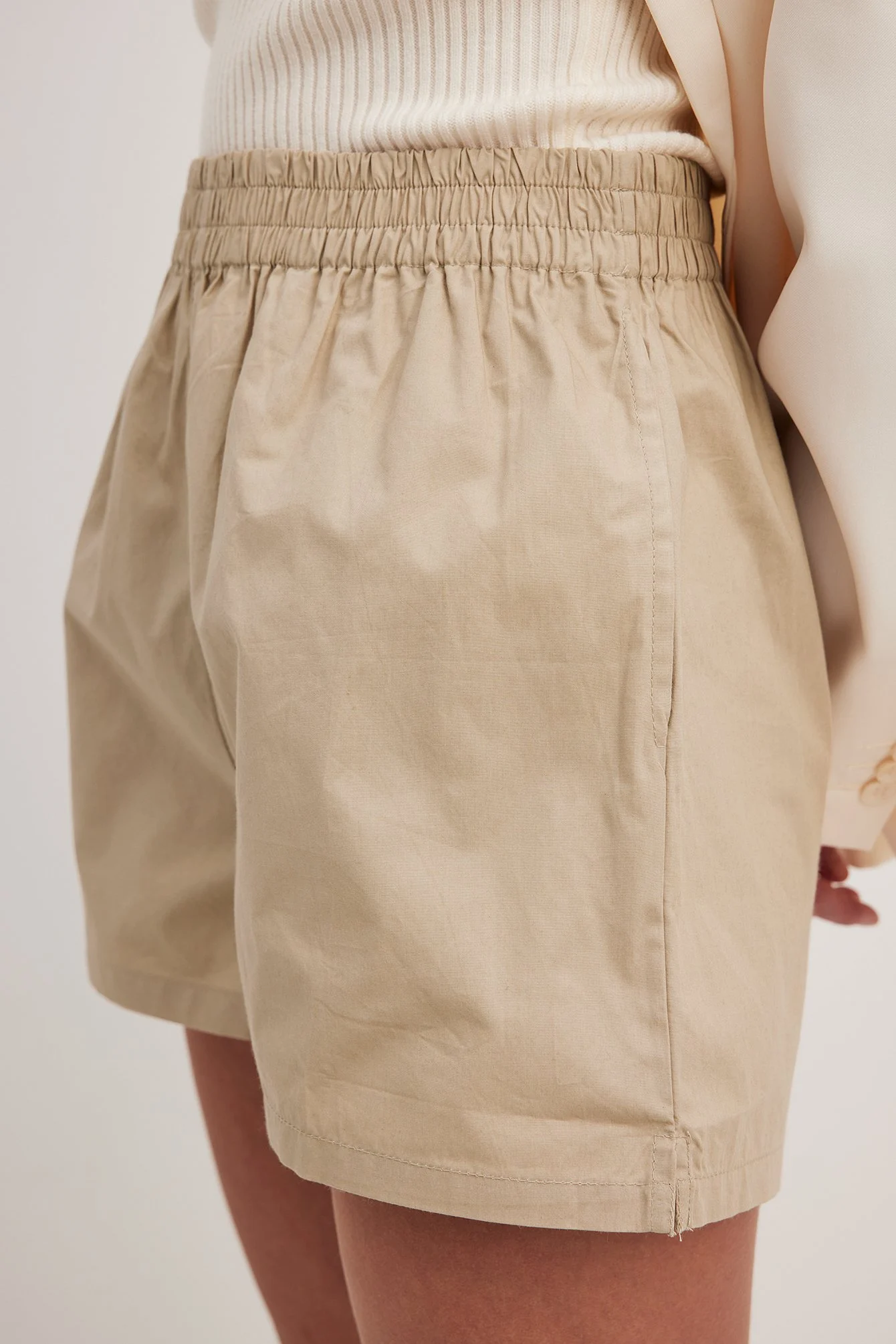 Baumwollshorts mit elastischem Bund