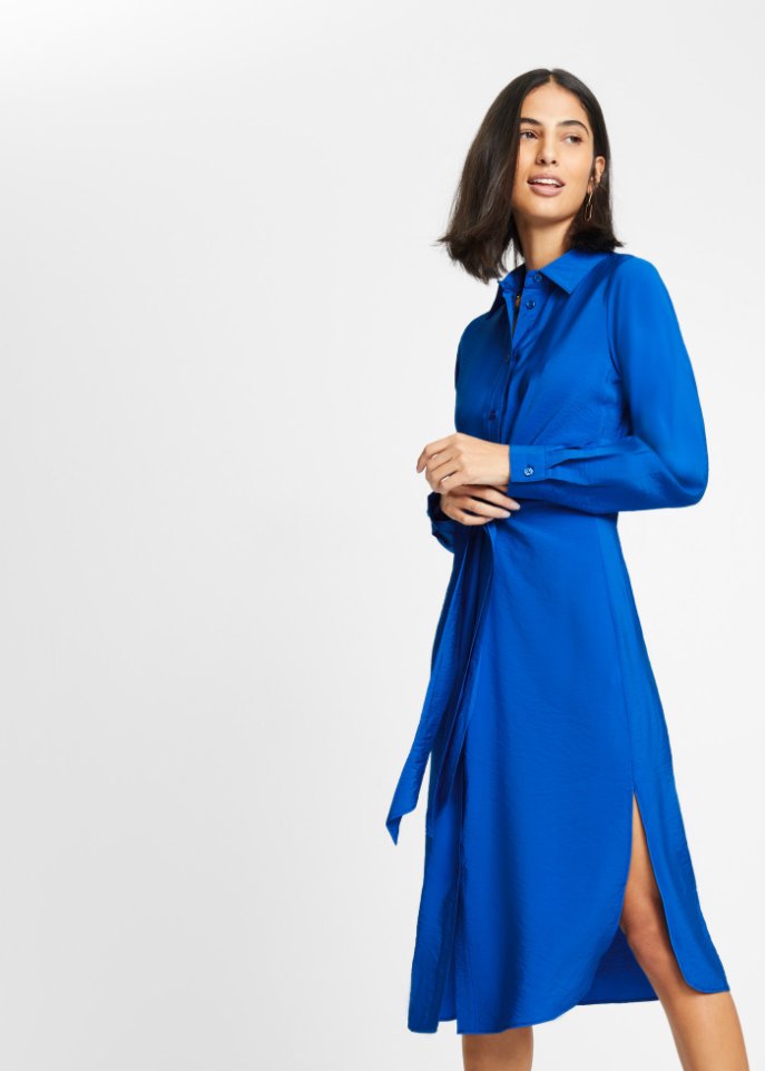 Midikleid mit Knotendetail