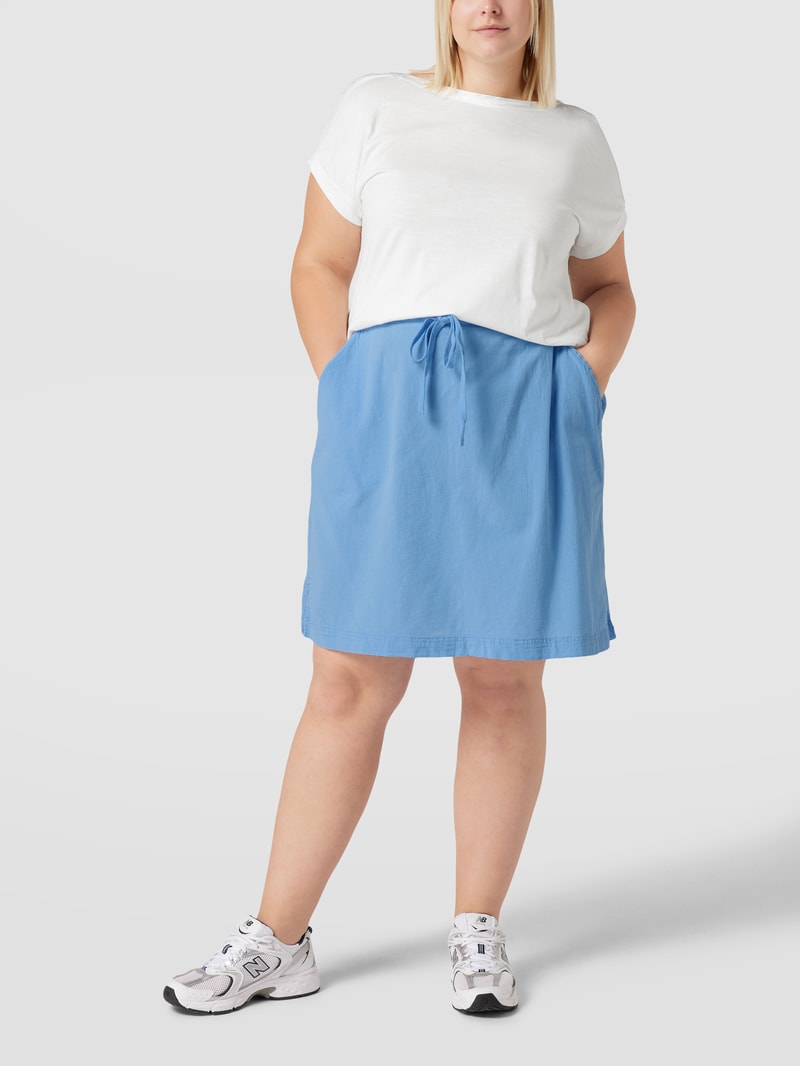 PLUS SIZE Minirock mit Eingrifftaschen in himmelblau