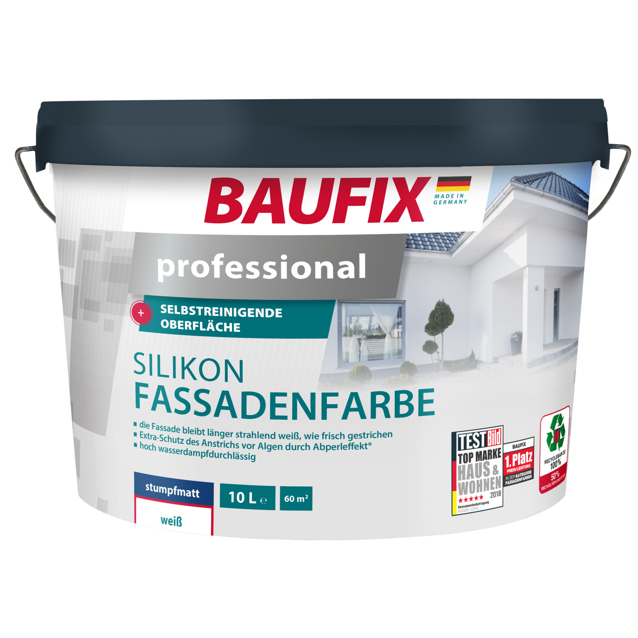 Baufix professional Silikon-Fassadenfarbe weiß