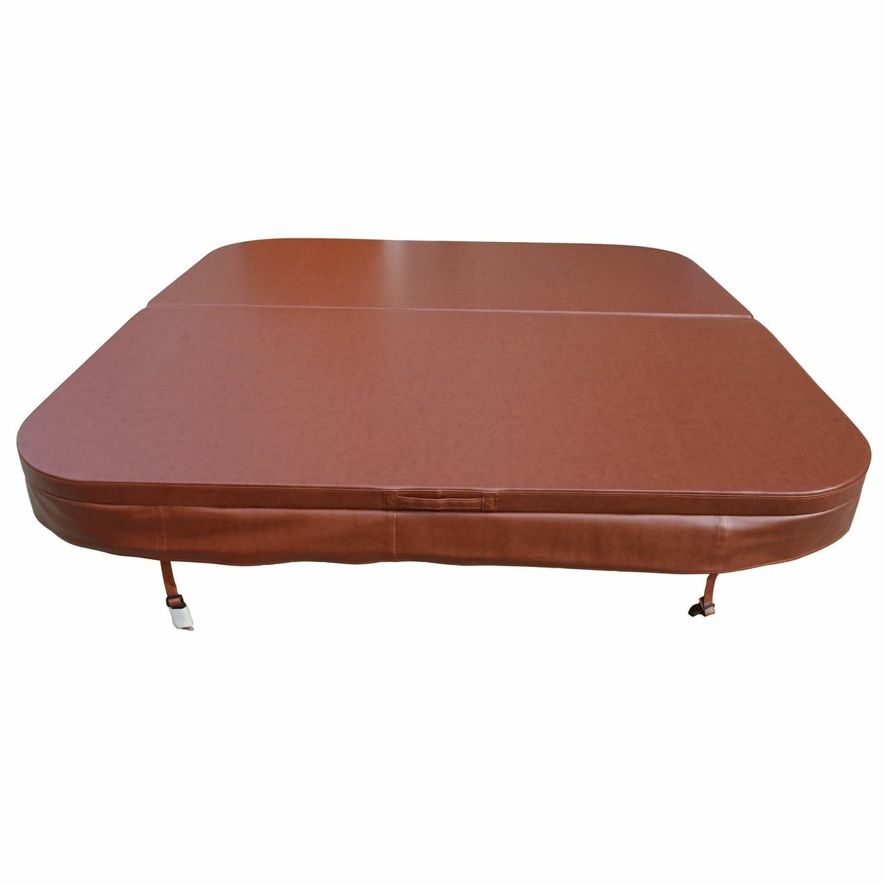 PureHaven Thermoabdeckung 215x215 cm verschließbar mit Schnallen windsicher perfektes Ablaufsystem für Regen und Schnee faltbar in der Mitte