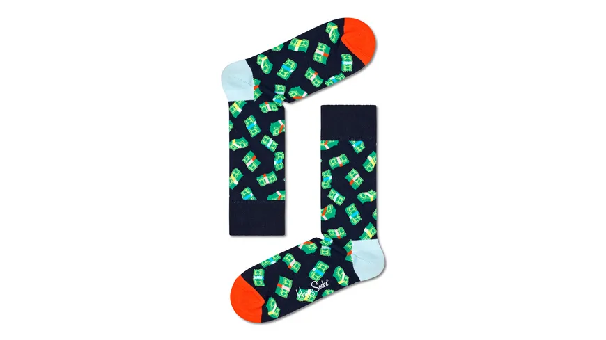 Happy Socks Herren Socken Money Money Navy