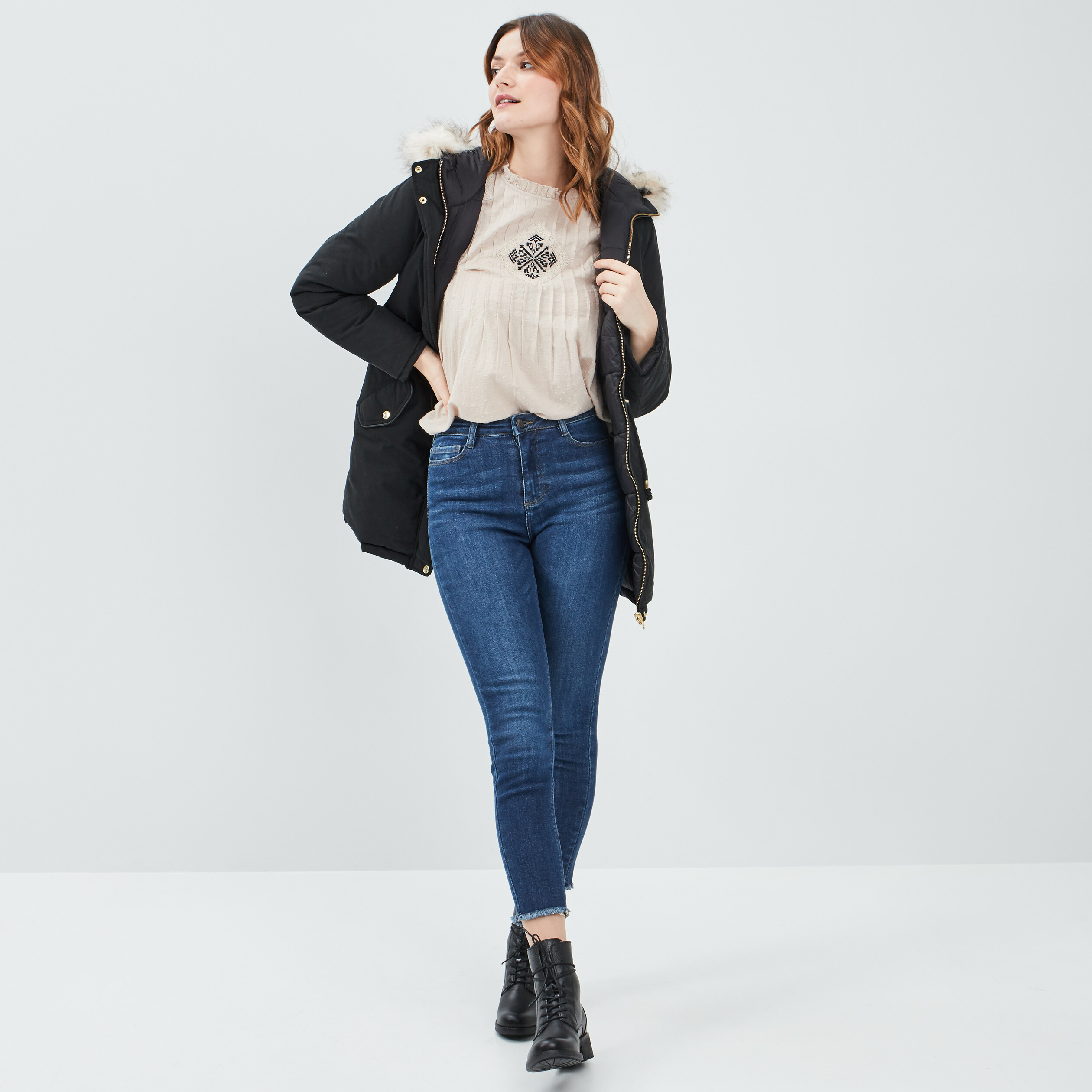 Jeans skinny Liberto denim brut femme | La Halle