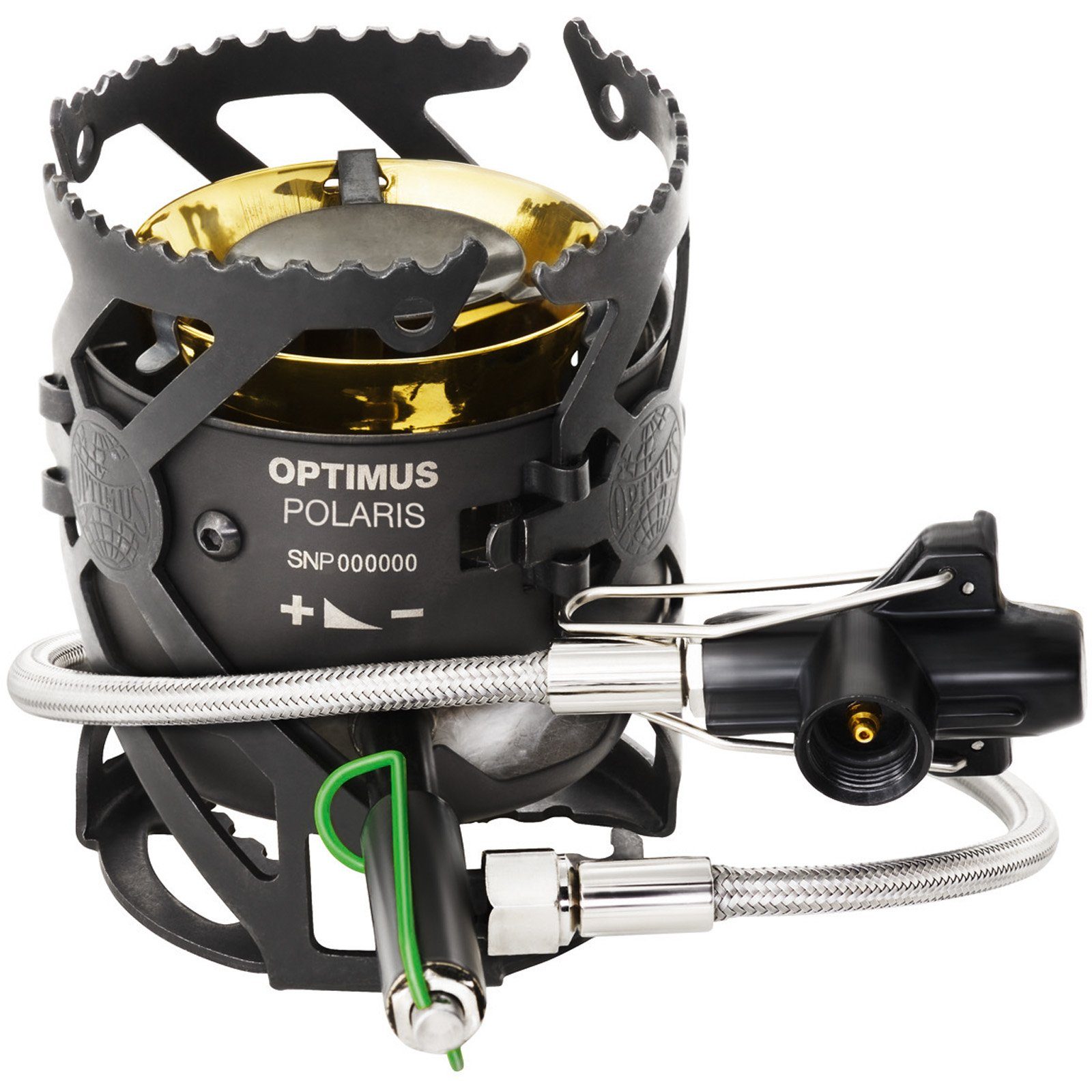 OPTIMUS Gaskocher Camping Gaskocher Polaris Optifuel, Benzin Kocher Outdoor Faltbar 4200 W