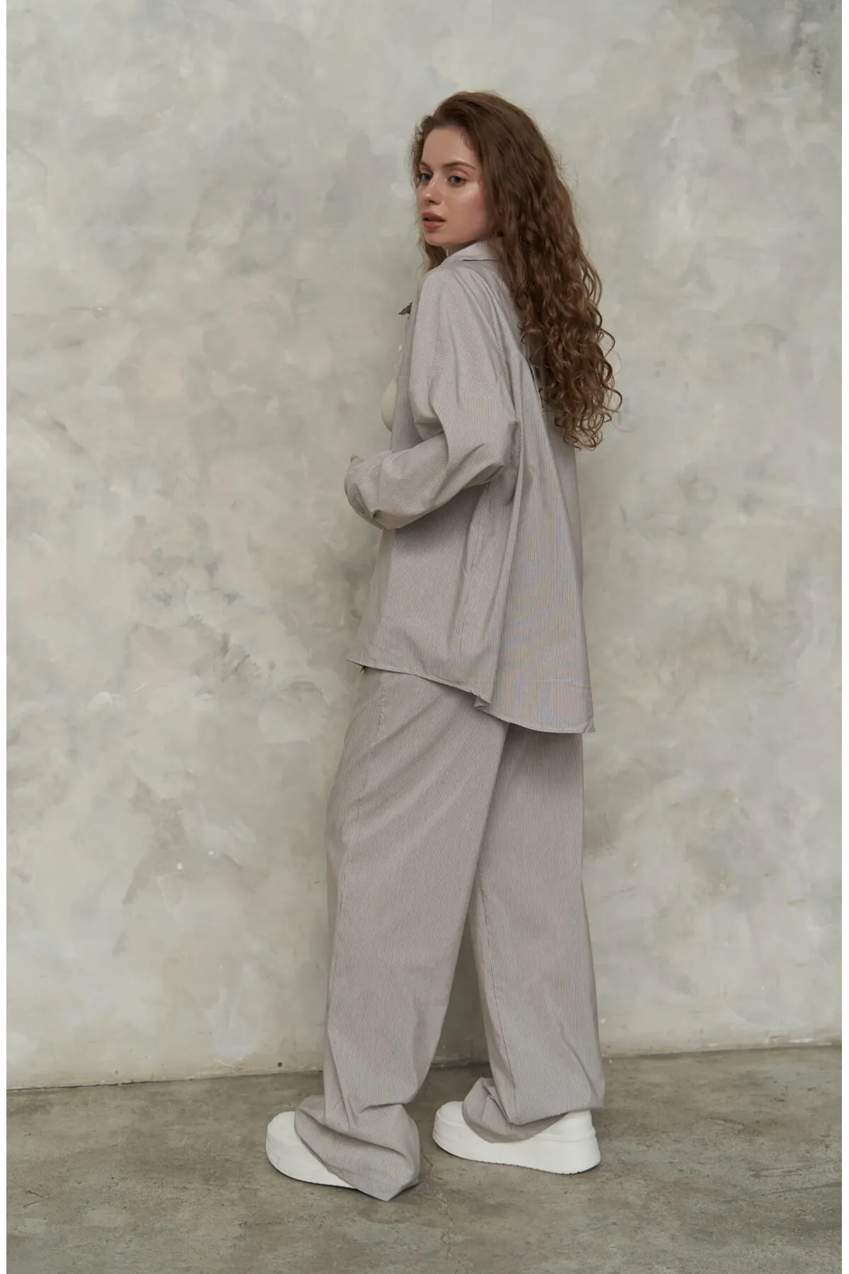 MAİ COLLECTİON  Sebastian Brown gestreiftes Hemdset