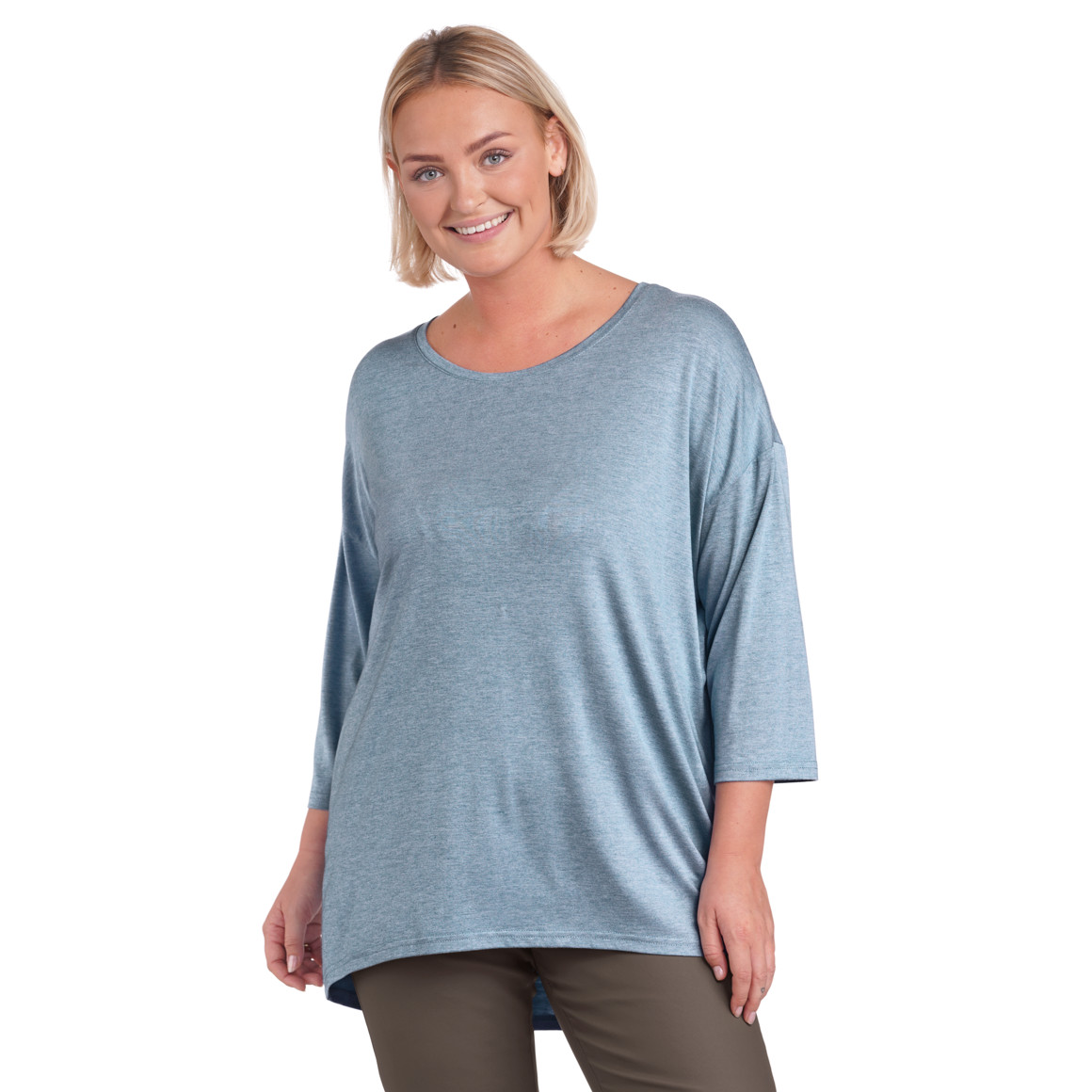 Damen Longshirt im schlichten Dessin