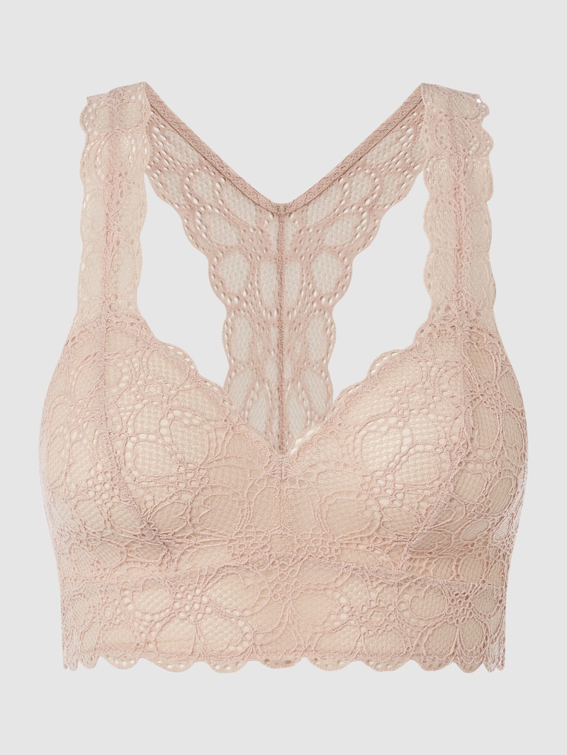 Bralette aus Spitze in beige