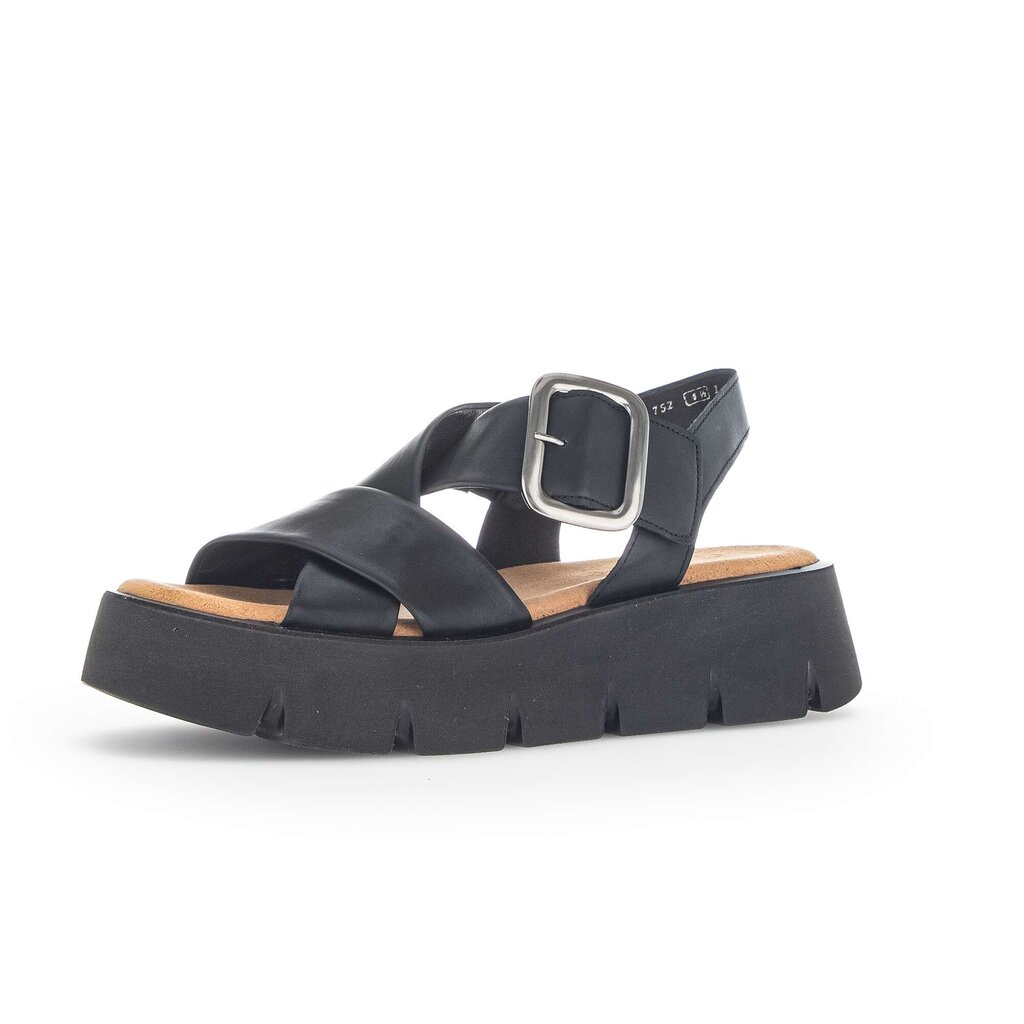 Gabor fashion Plateau Sandale schwarz