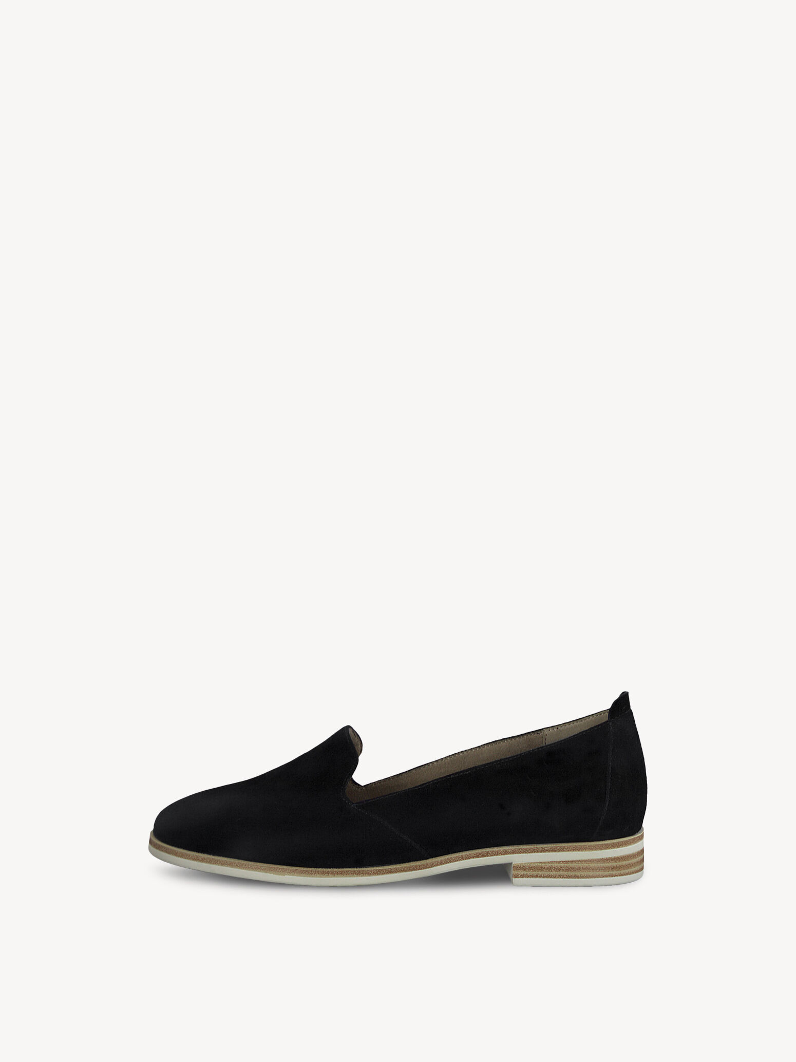 Slipper en cuir - noir