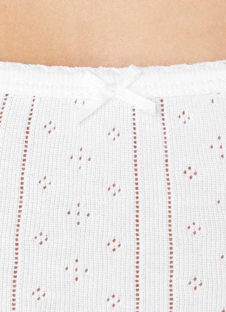 Zkrácený top Cou Cou Intimates z organické bavlny s texturou