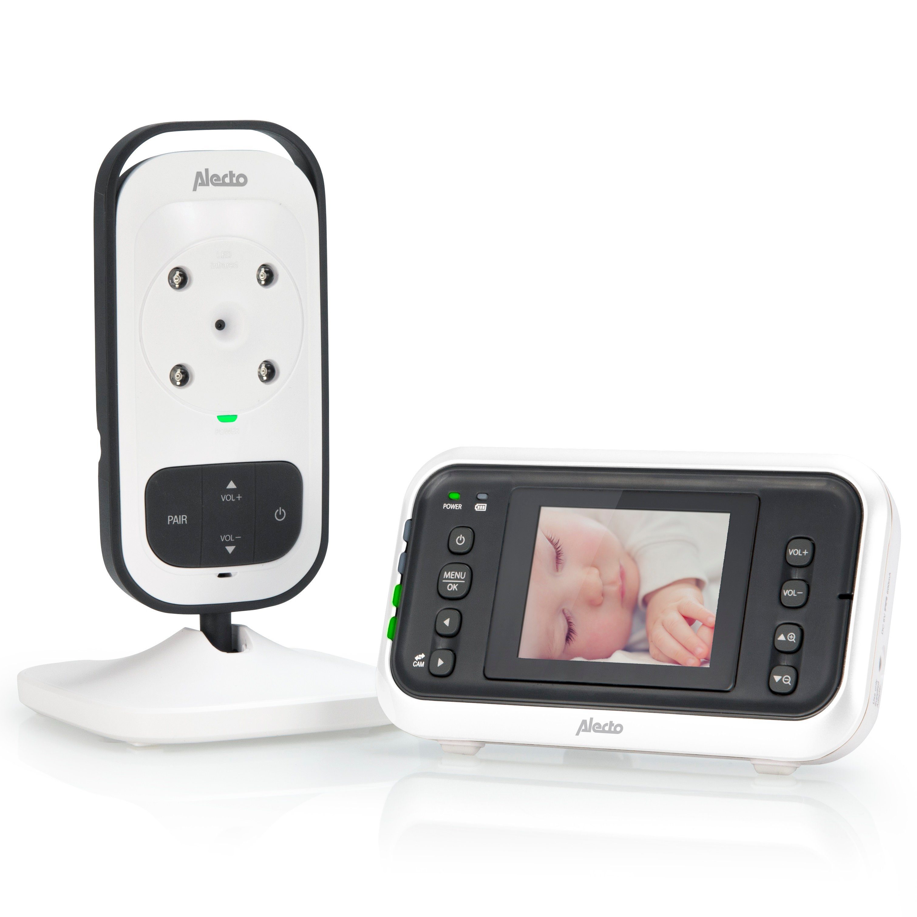 Alecto Video-Babyphone DVM-75, 2-tlg., 2.4