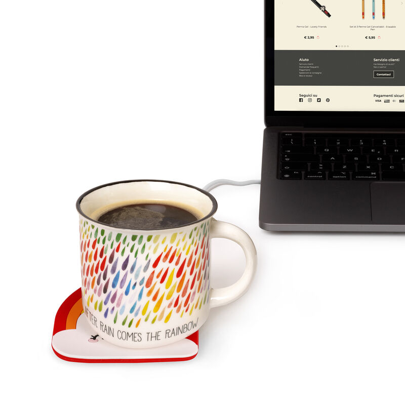 Calentador de tazas Rainbow y juego de tazas Rainbow