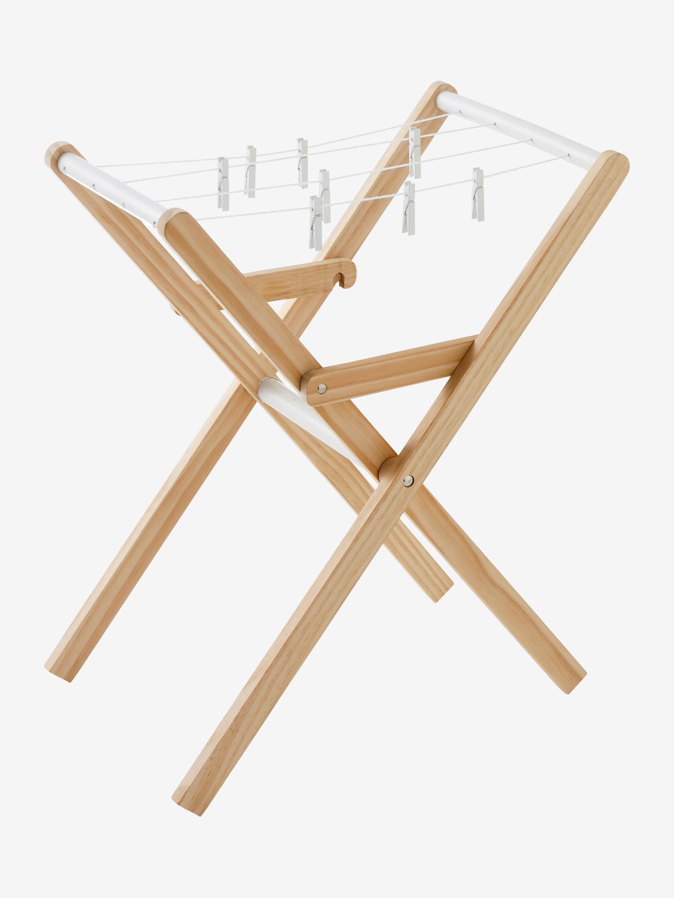 Etendoir à linge en bois FSC® blanc