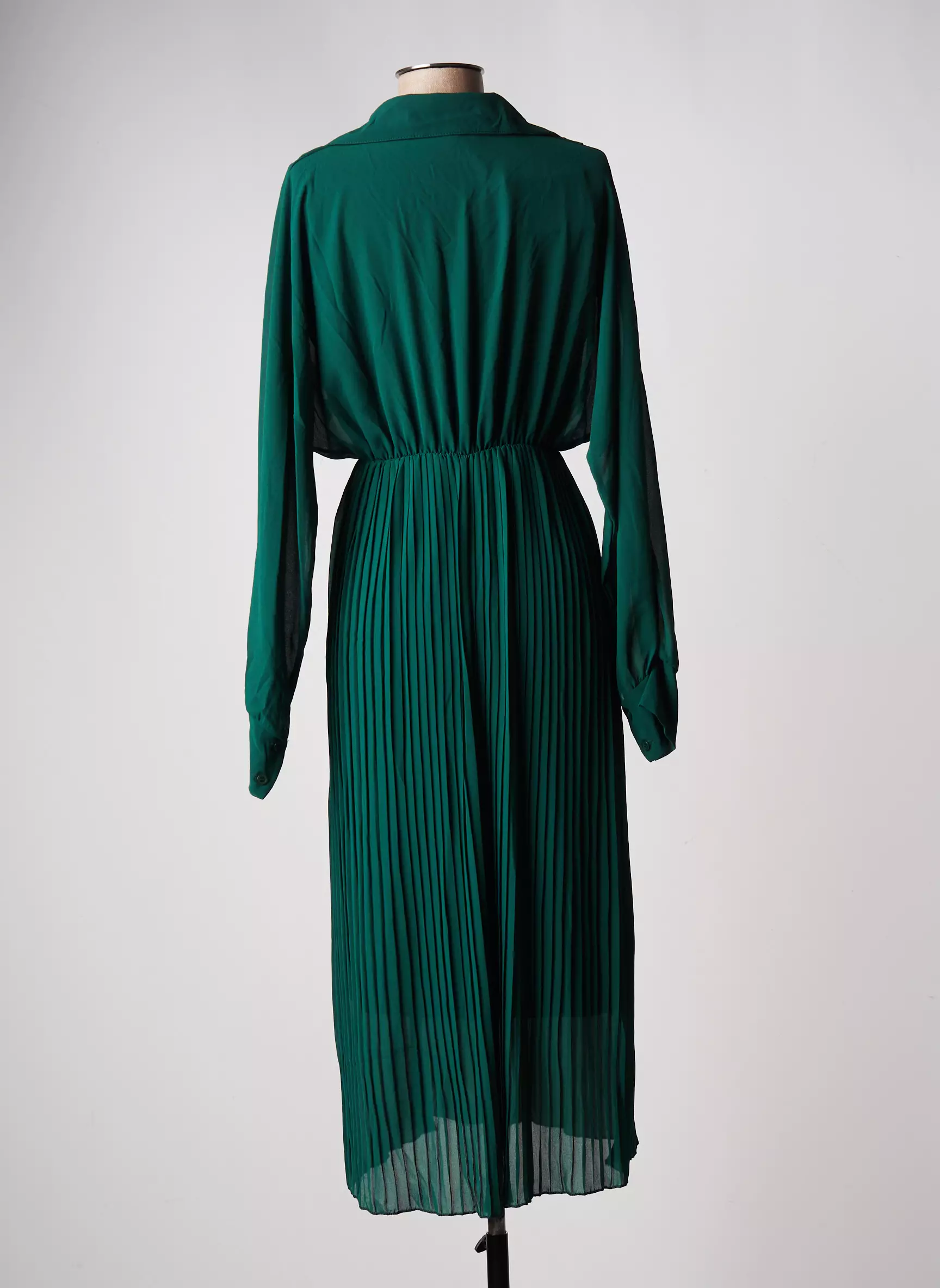 Senes Robes Mi Longues Femme couleur vert