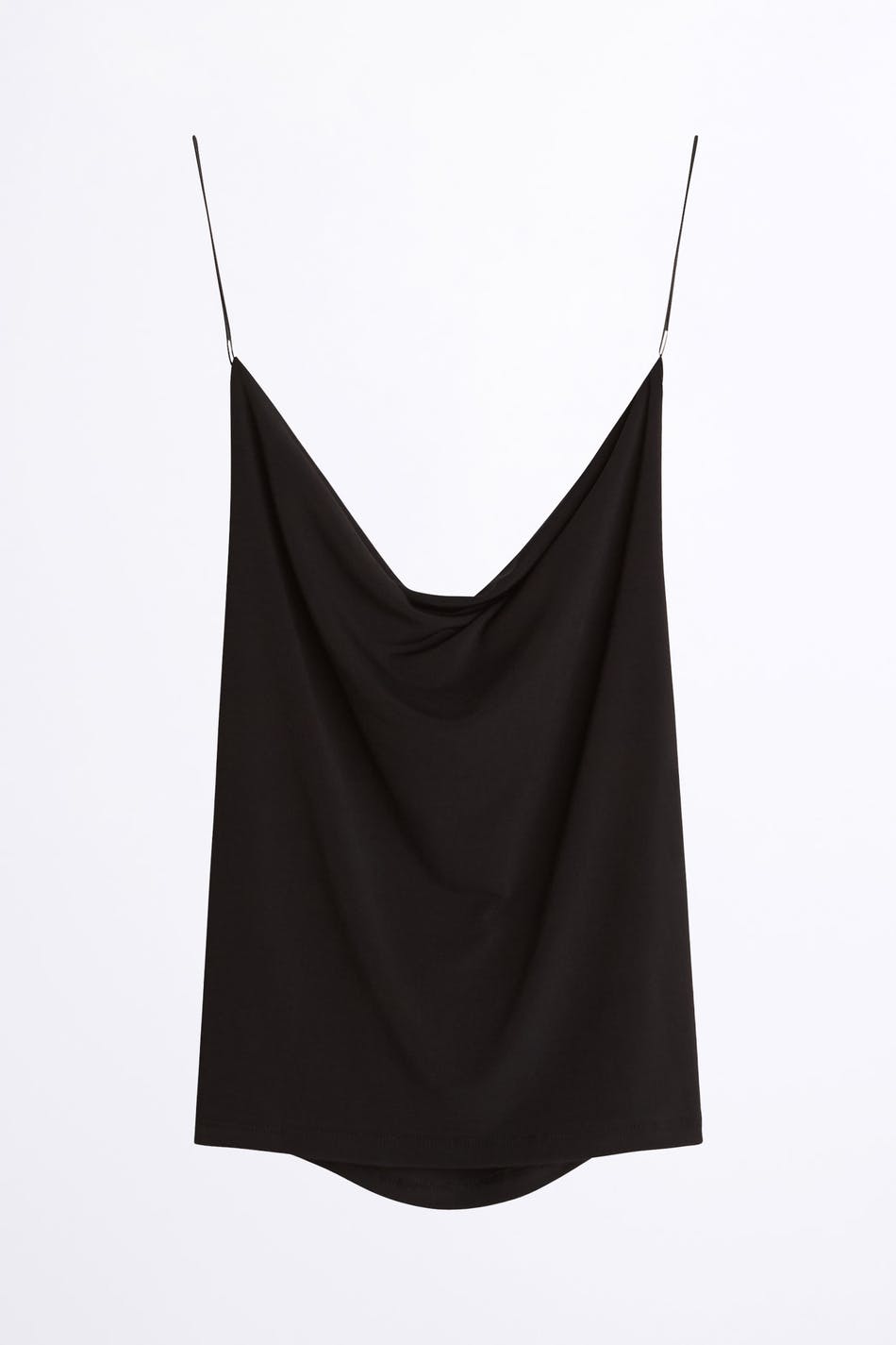 Low back cowlneck singlet