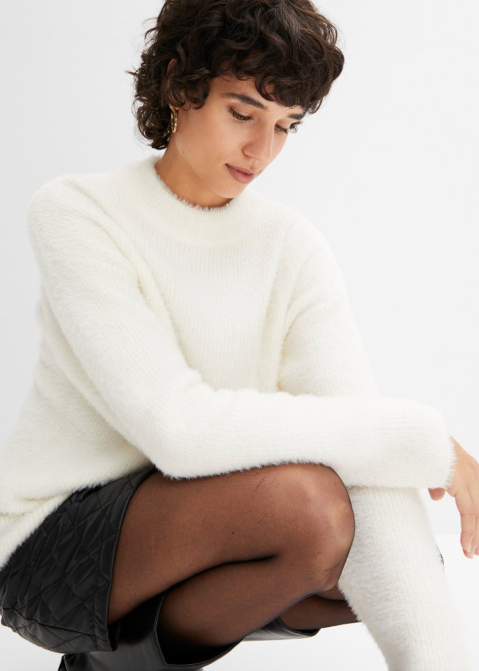 Pullover mit Hairy-knit