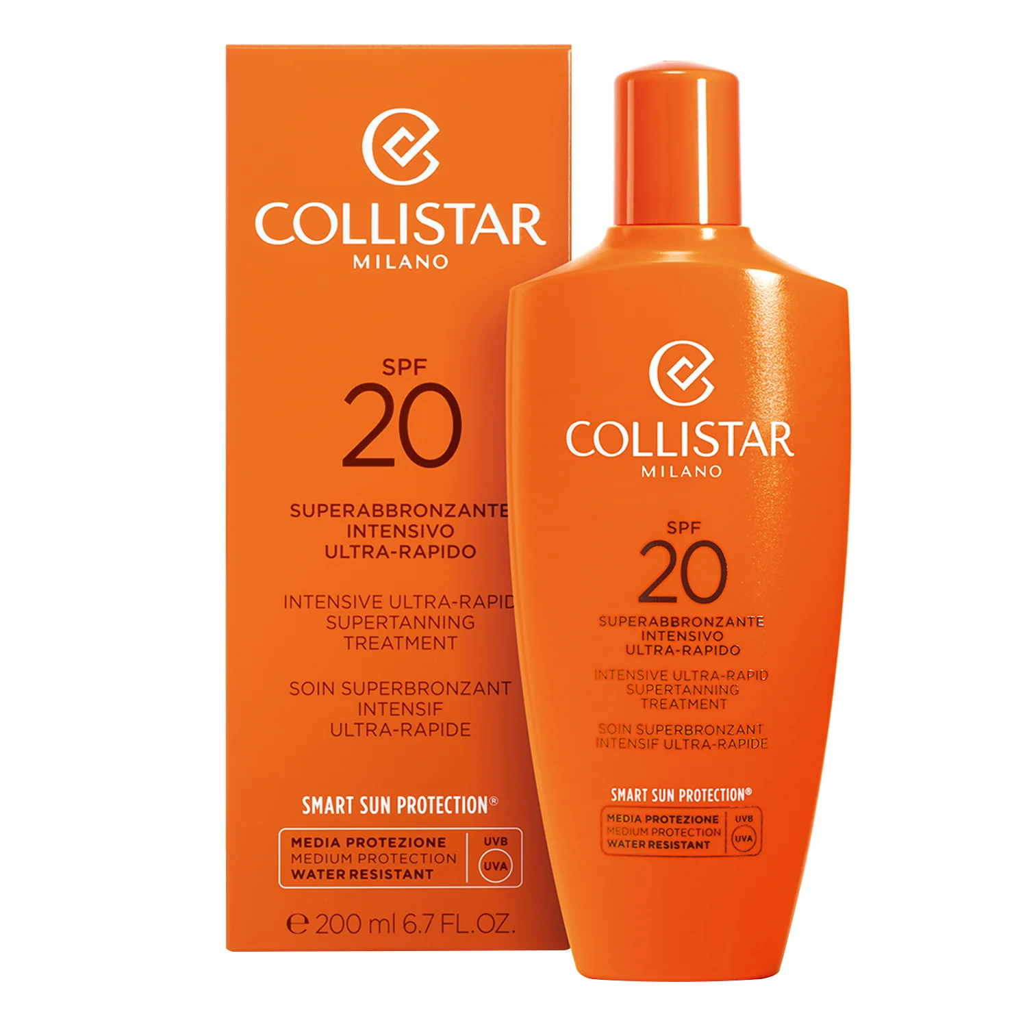 Intenzivno ultra brzo supertamnjenje SPF20 - krema za sunčanje za tijelo sa srednjom zaštitom.