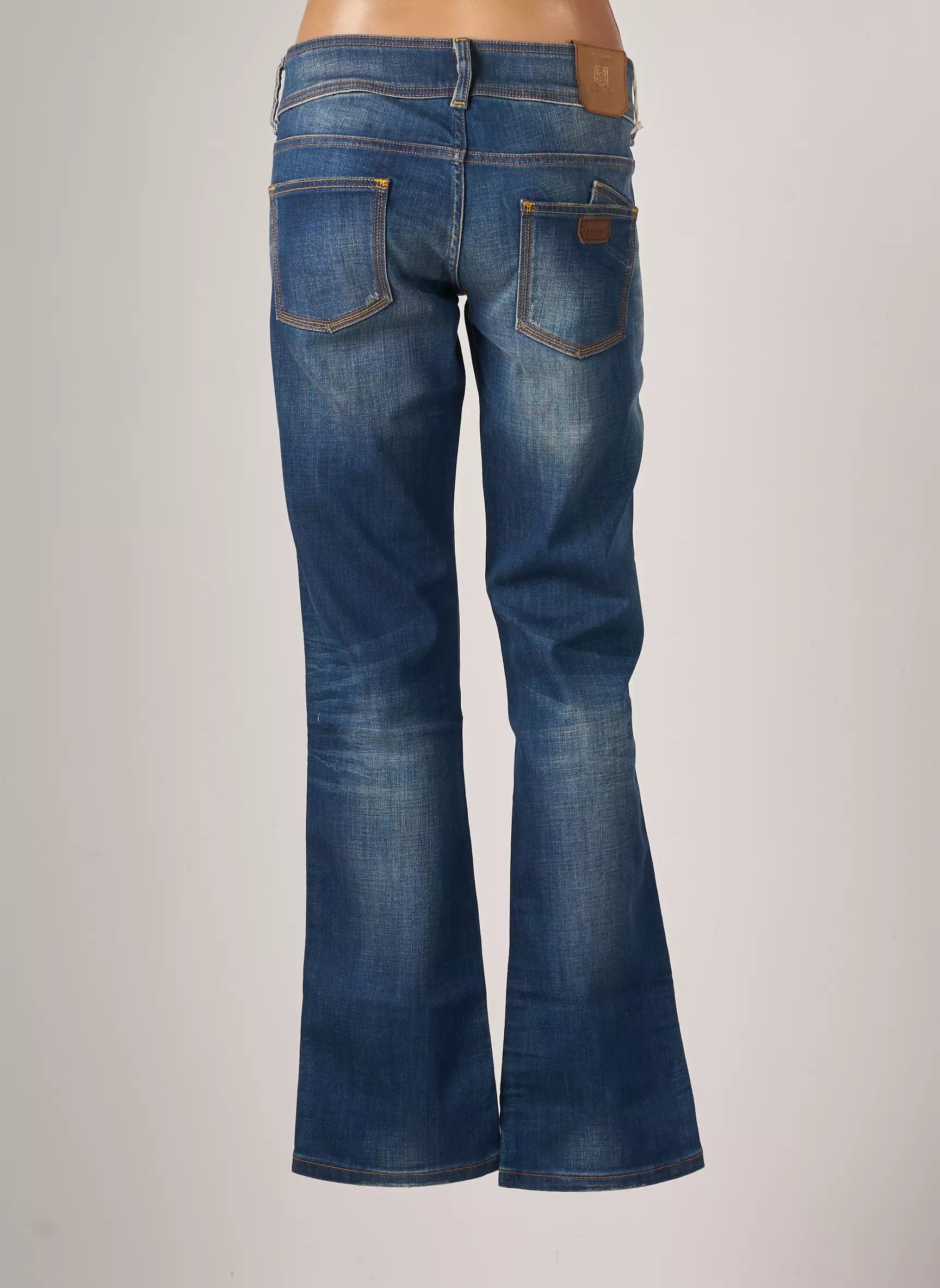 Freesoul Jeans Bootcut Femme couleur bleu