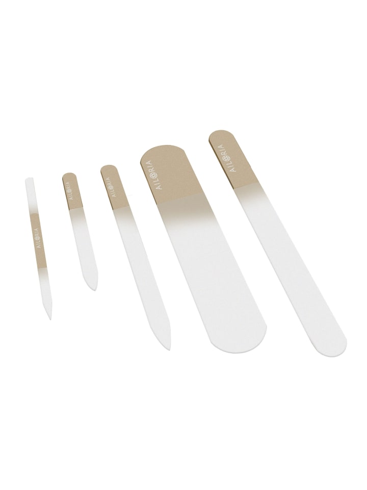 Ailoria CONTOUR LUXE Glas-Nagelfeilenset in gold günstig kaufen onesize