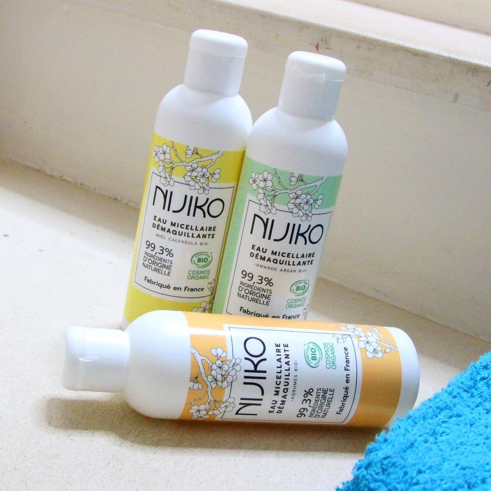 nijiko Eau Micellaire Bio pour Peau Sensible Démaquillant et nettoyant