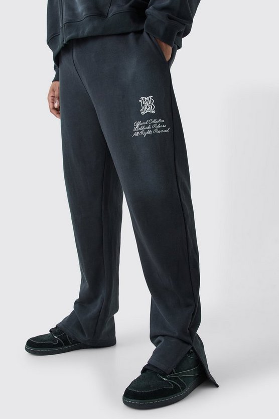 Plus Jogginghose mit Seitenschlitz