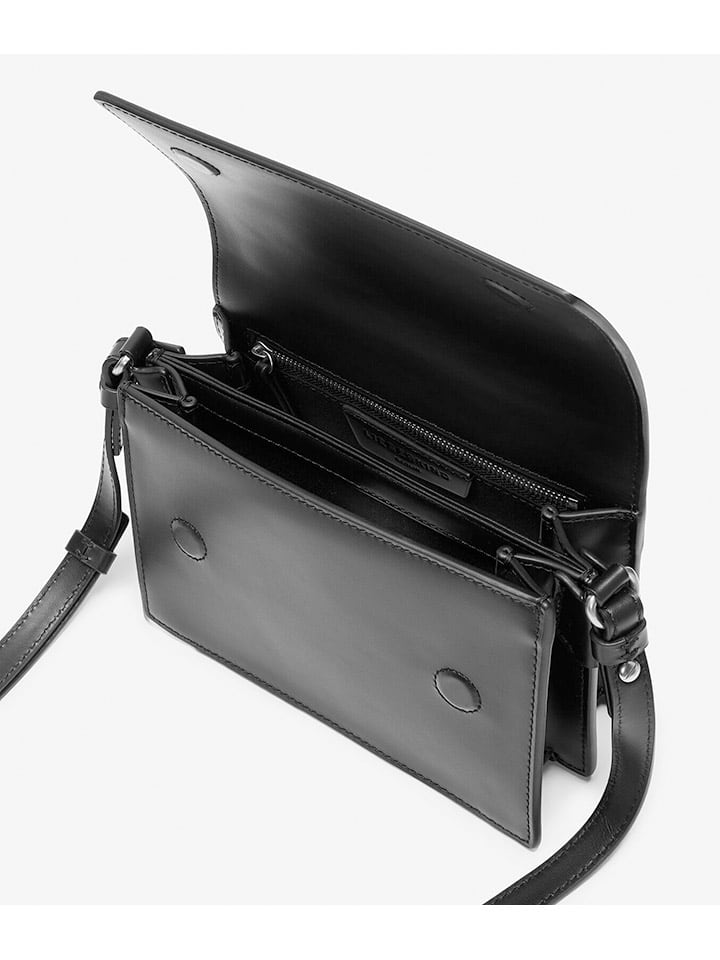 LIEBESKIND BERLIN Leder-Umhängetasche in Schwarz - (B)18 x (H)13 x (T)8 cm günstig kaufen onesize