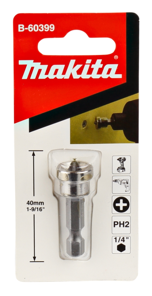 Makita Zubehör B-60399 Trockenbau-Schraubenführung PH2x40mm