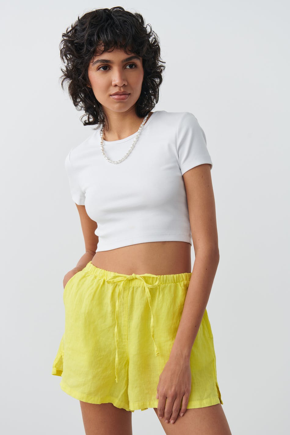 Cropped tight top