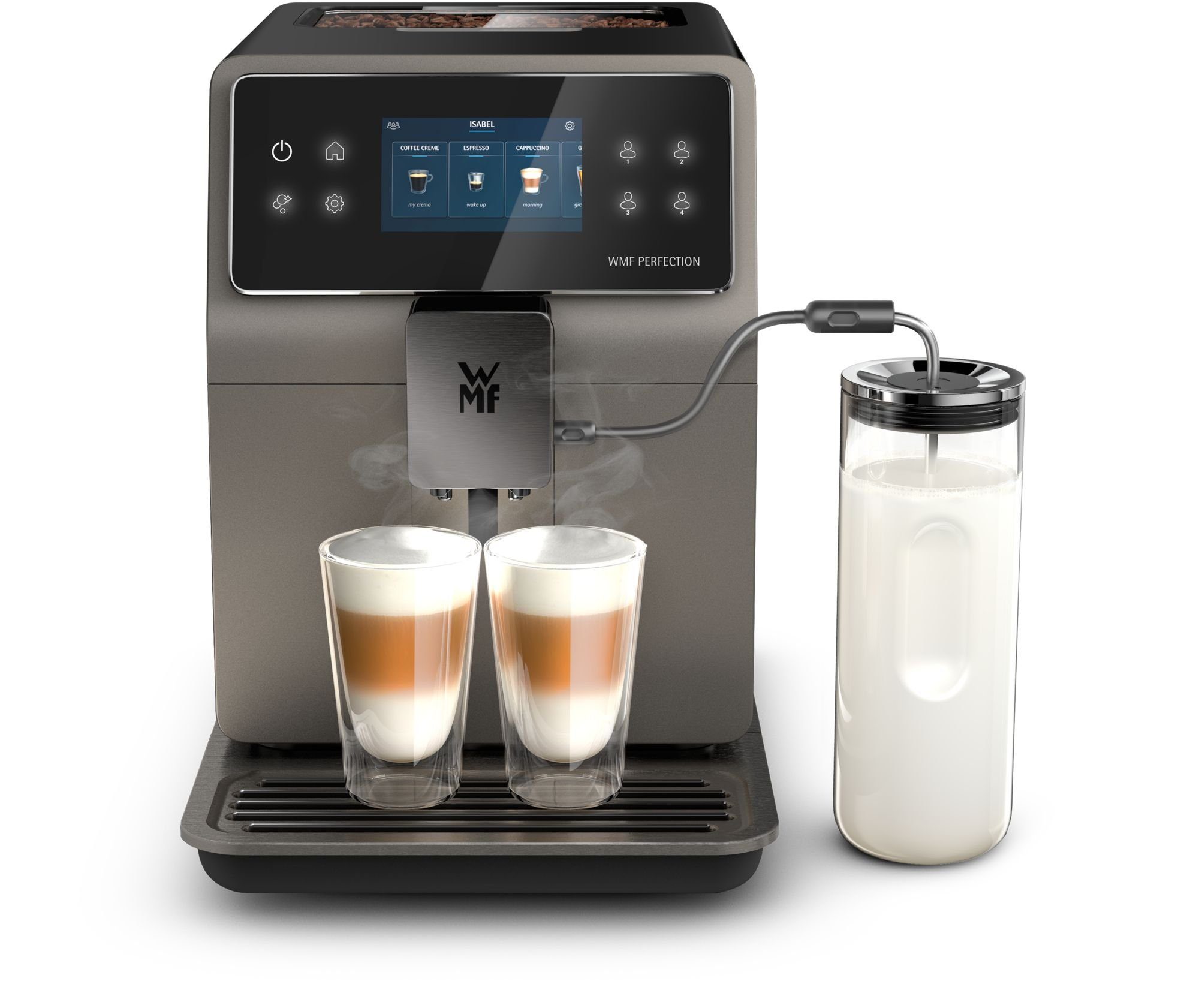 WMF Kaffeevollautomat Perfection 780, Double Thermoblock, Edelstahl-Mahlwerk