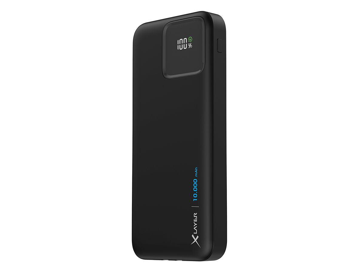 XLayer 10.000 mAh Powerbank mit 2 Kabel