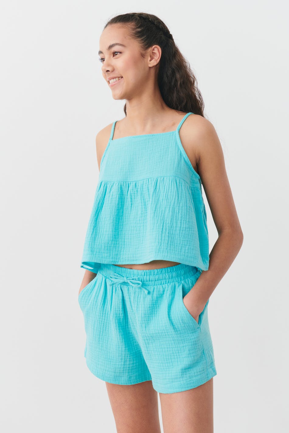 Y gauze shorts