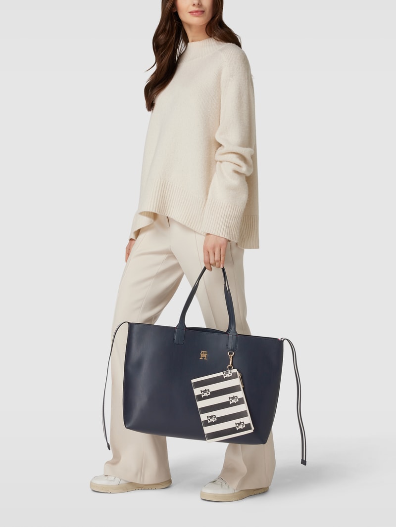 Shopper mit abnehmbarer Extratasche Modell 'ICONIC' in marineblau