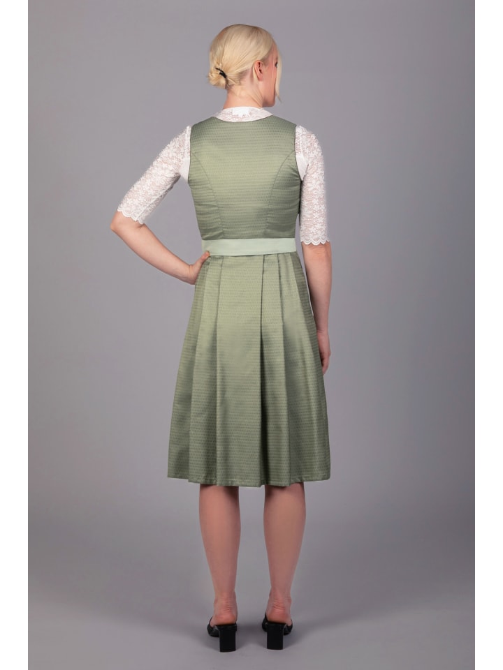 Edelnice Midi Dirndl Ina in grün günstig kaufen