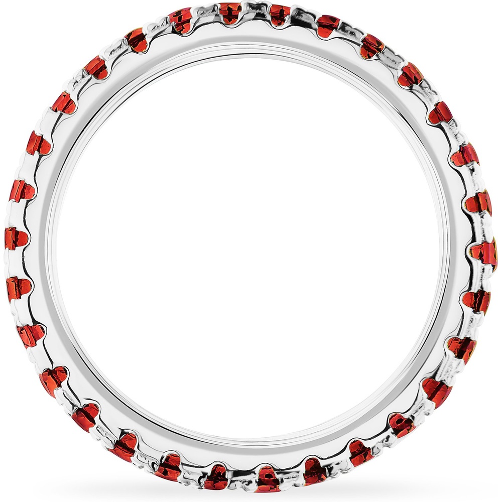 FAVS Bague pour femme 925 Argent orange Bague