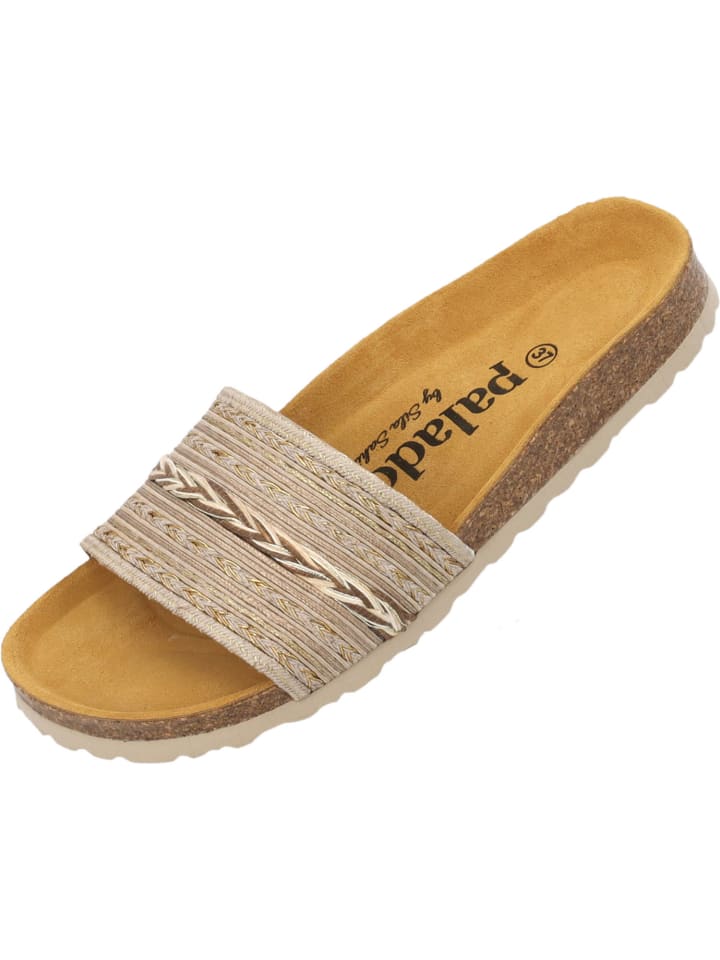 palado Pantoletten in taupe/oro (7cm) günstig kaufen