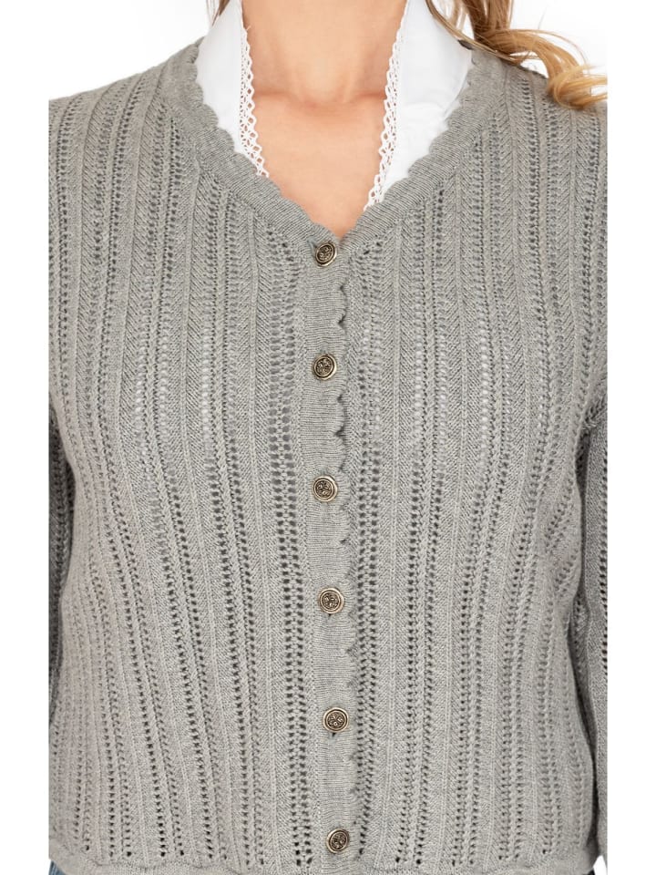 Spieth & Wensky Strickjacke EDIS in grau günstig kaufen