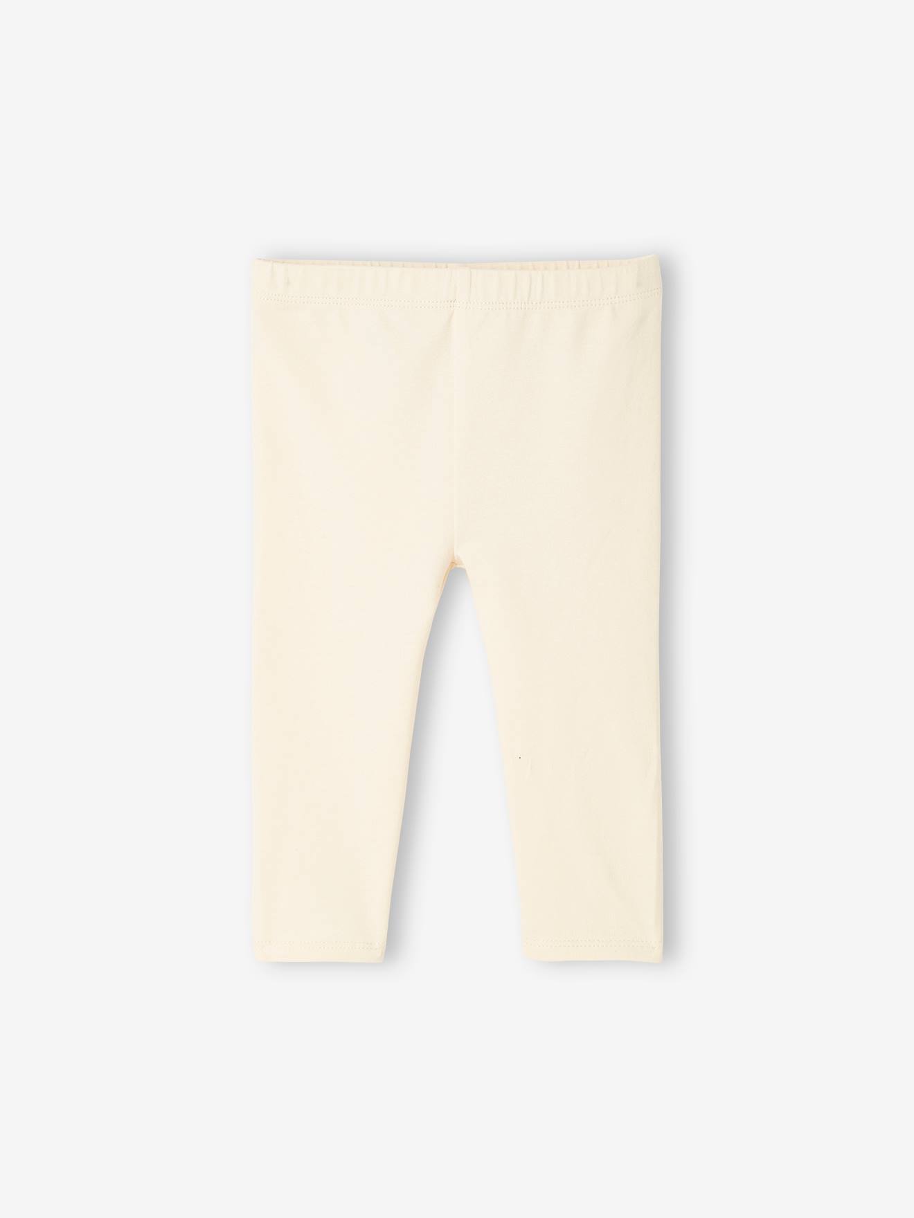 Lot de 2 leggings longs bébé fille BASICS gris chiné