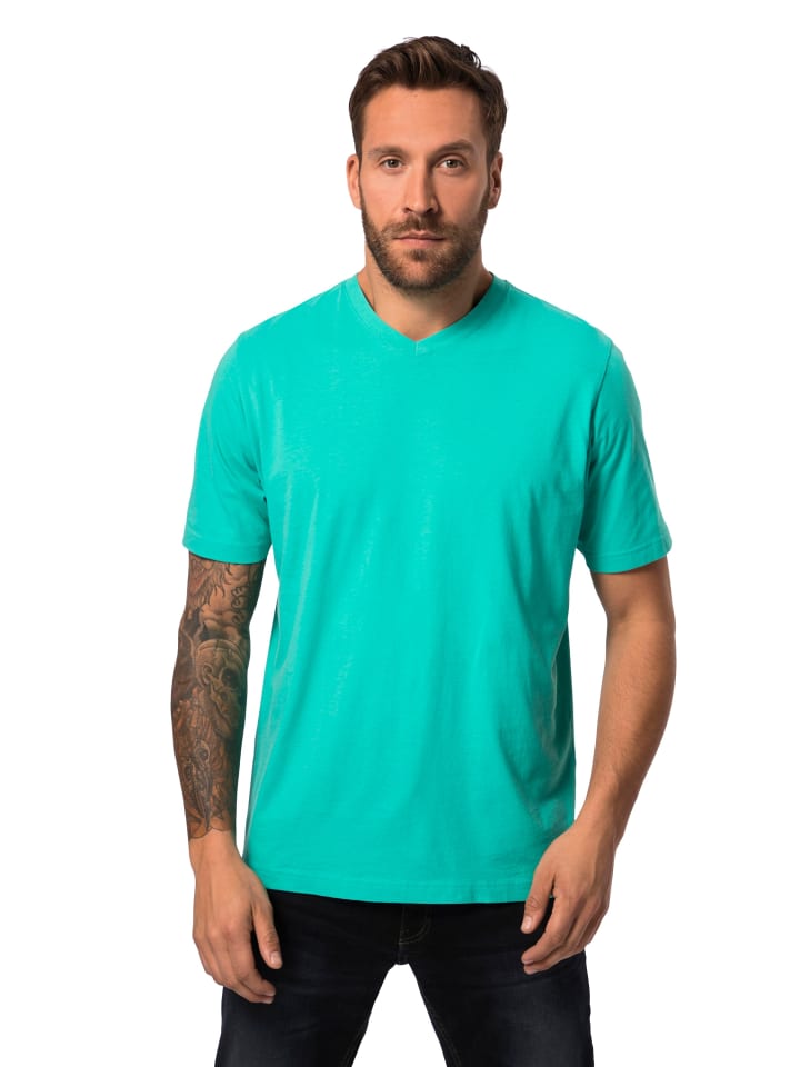 JP1880 Kurzarm T-Shirt in helles karibikgrün günstig kaufen