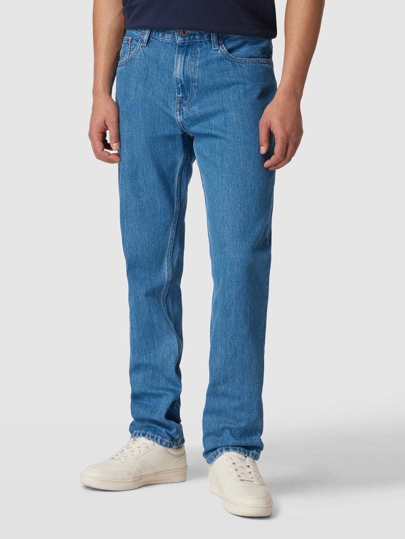 Jeans mit Logo-Stitching in jeans