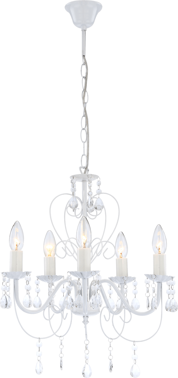 Globo Lighting - PINJA - Luster Metall weiß, 5x E14