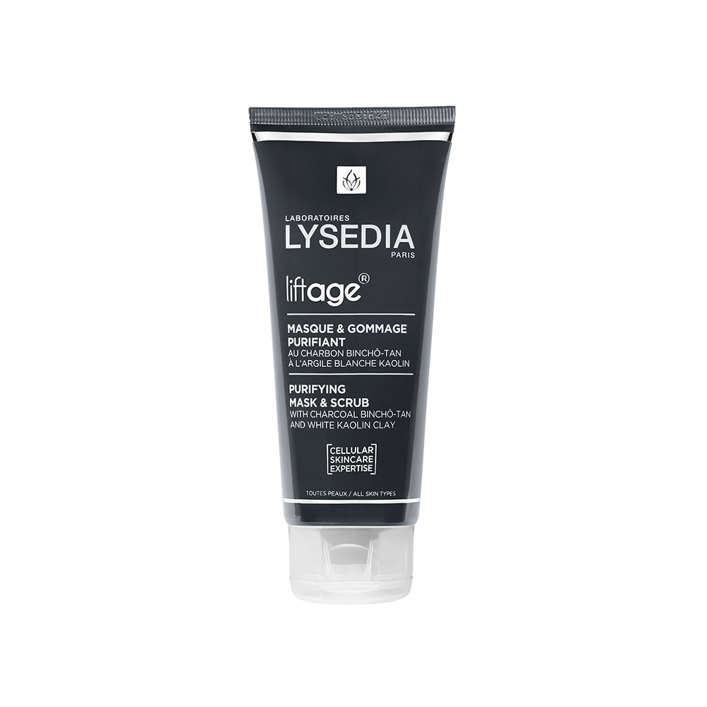 Lysedia Masque Purifiant Charbon-Argile Soin exfolient extrême