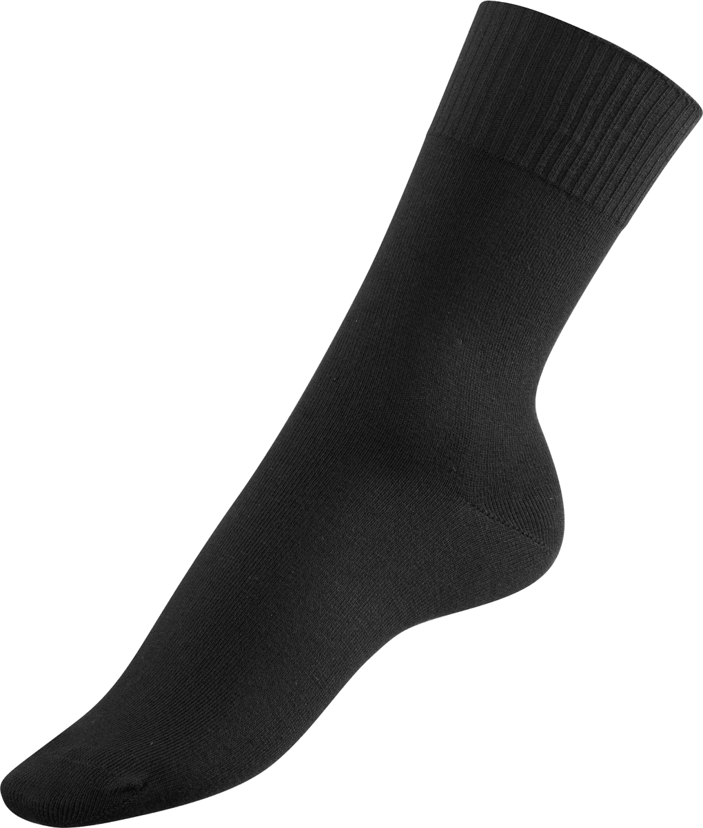 Socken ohne Gummifäden, Gr. 39-42, schwarz, 1 St