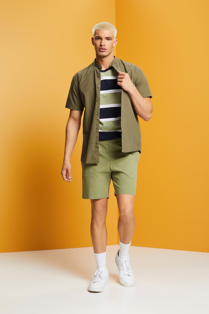 Pull-on-Shorts aus Baumwoll-Popelin