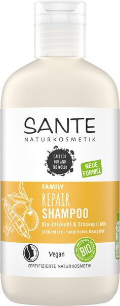 Sante FAMILY Repair Shampoo Bio-Olivenöl & Erbsenprotein Shampoo